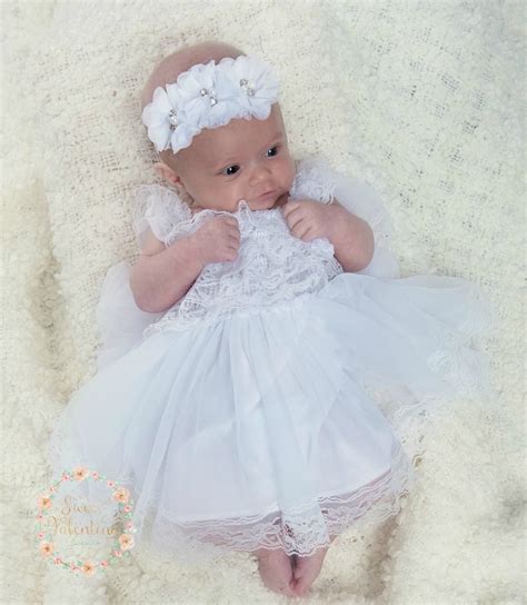 Baptism Dress Christening Dress Newborn White Dress Newborn Etsy