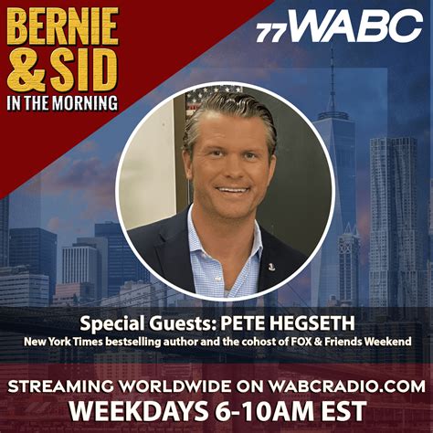 Cohost of Fox & Friends Weekend Pete Hegseth | 6-16-2022 – 77 WABC
