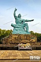 Peace statue, Atomic Bomb Monument, Nagasaki City, Kyushu Island, Japan ...