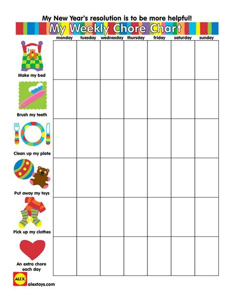 Amp Pinterest In Action Printable Chore Chart Reward Chart Kids
