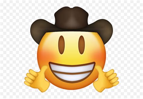 Cowboy Thumbs Up Cowboy Emoji Png Cowboy Emoji Transparent Free