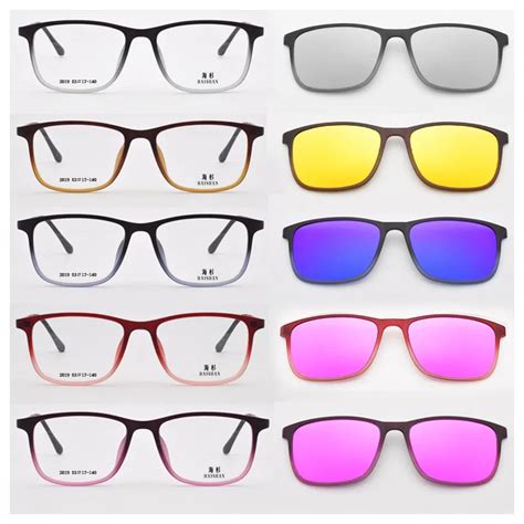 The Super Light Tr90 Glasses Full Frame Eyeglasses Frame Gradual Color Magnet Polarized