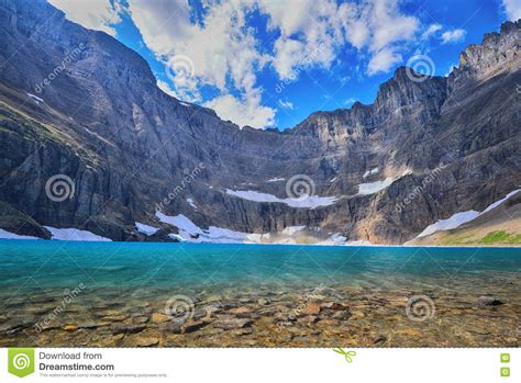 Iceberg Lake Glacier National Park Stock Image Image Of Landscape