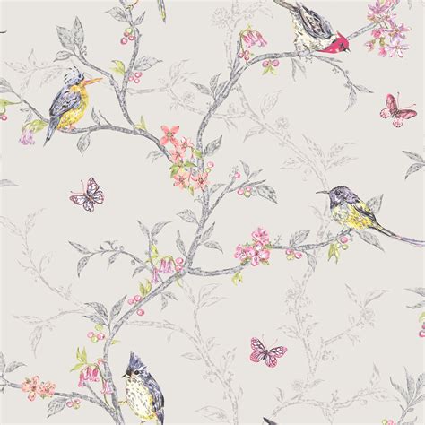 Beautiful Birds Themed Wallpapers In Various Designs Feature Wall Room