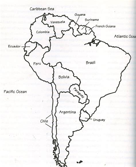 Latin America Map Black And White Australia Map