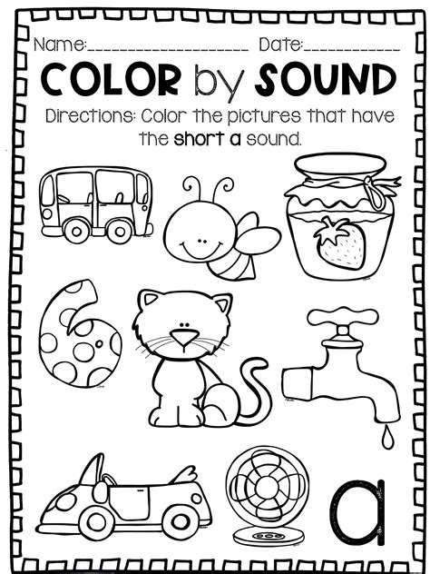 Short Vowel Practice Worksheets Sketch Coloring Page
