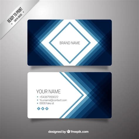 Premium Vector Dark Blue Business Card