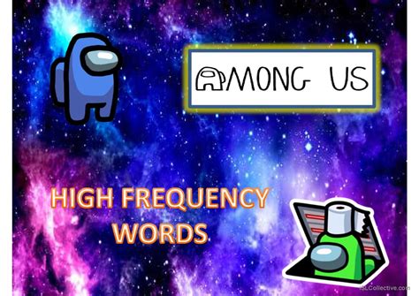 High Frequency Words Among Us Game G English Esl Powerpoints