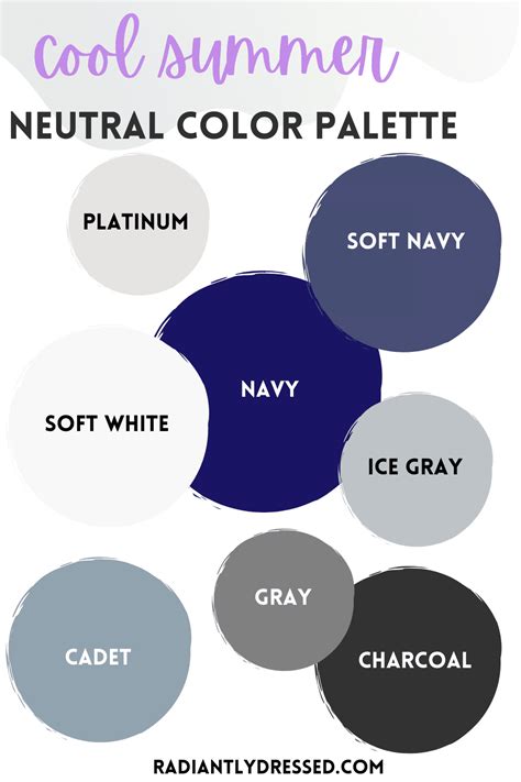 Cool Summer Neutral Wardrobe Color Palette Discover The Best Neutral