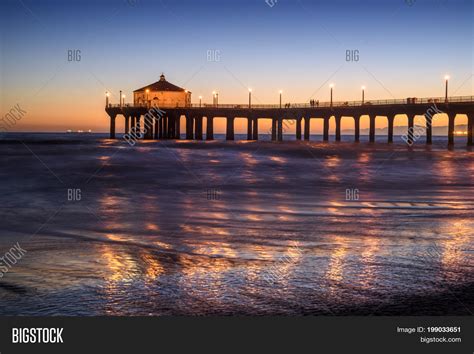 Manhattan Beach Pier Image And Photo Free Trial Bigstock
