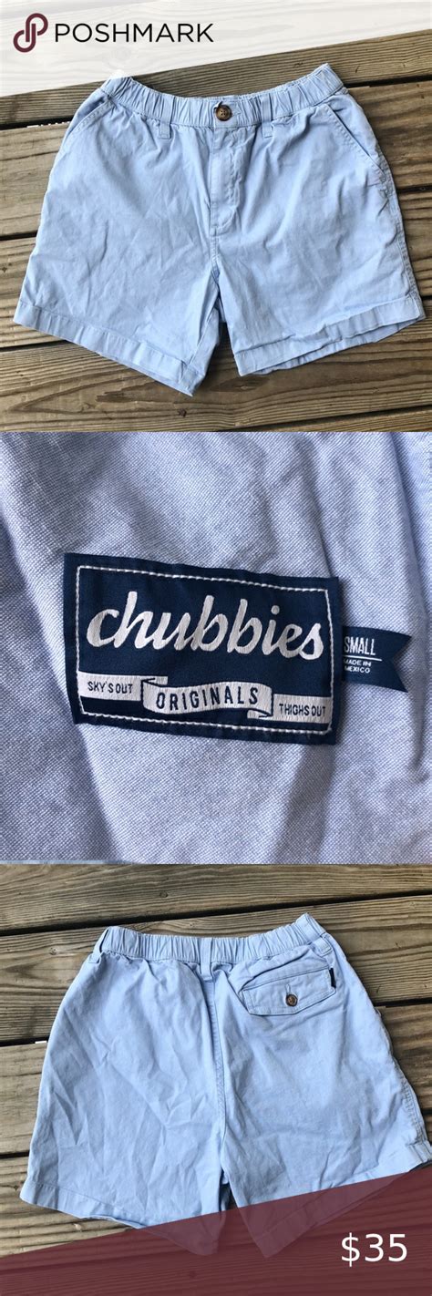 Chubbies Shorts 55 Inseam Light Blue Chubbies Shorts Size Small Made