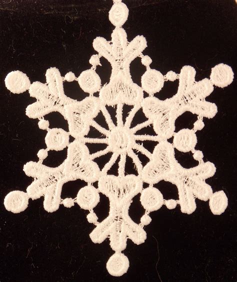 Fsl Snowflake Ornament Christmas Ornament Lace Snowflake Etsy
