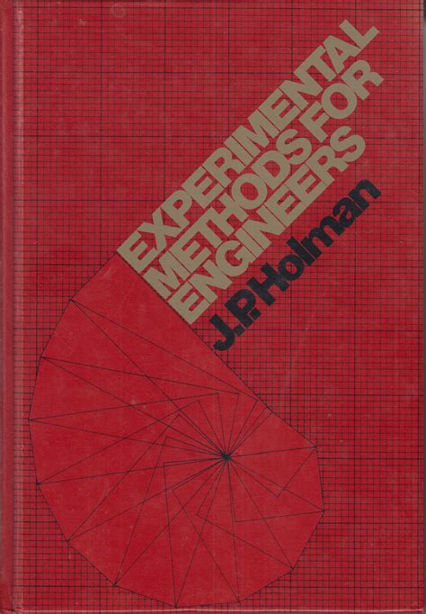 Experimental Methods For Engineers Von Holman Jp Good Hardcover