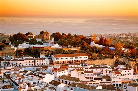 The White Village Of Mijas Malaga Province Spain High Quality