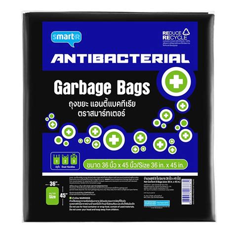 Smarter Garbage Bags Antibacterial 36x45inch 8pcs