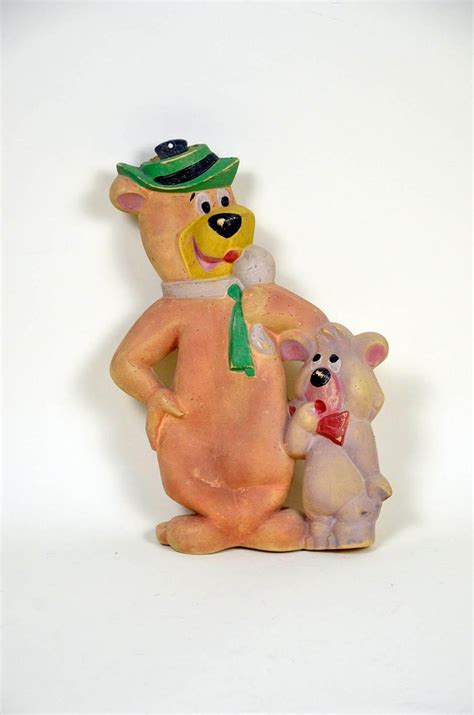 1960s Vintage Hanna Barbera Yogi Bear And Boo Boo Hot Water Bottle Made