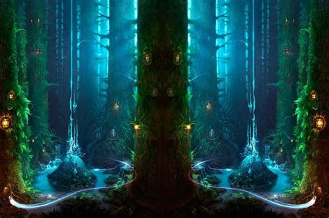 Enchanted Forest Magical Forest Fantasy Trees Hd Wallpaper Peakpx