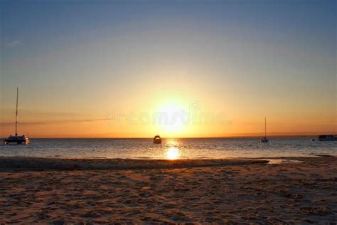 Sunset At Bribie Island Stock Photo Image Of Shining 83453586
