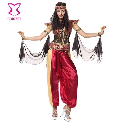 deluxe arab queen cleopatra fancy dress egypt princess role play costumes carnival halloween