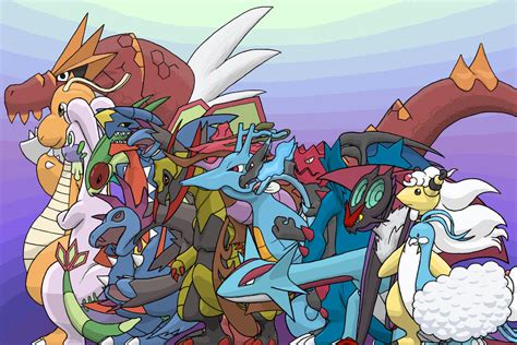 For the dragon egg group, see this page. The Dragons of Pokemon by BenignChaos on DeviantArt