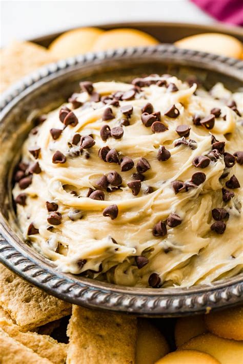 Easy Chocolate Chip Cookie Dough Dip Video Oh Sweet Basil