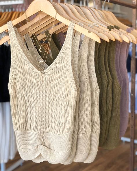 Knit Tanks In 2020 Knit Tanks Clothes Outfits