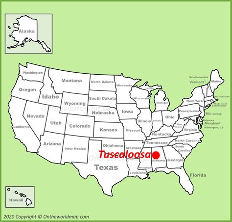 Tuscaloosa Map Alabama Us Maps Of Tuscaloosa