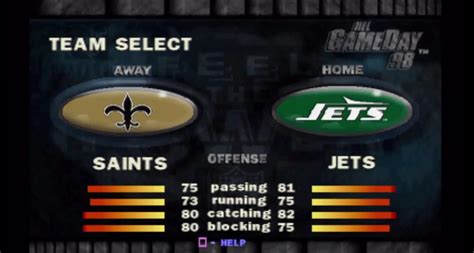 Nfl Gameday ‘98 Game Giant Bomb