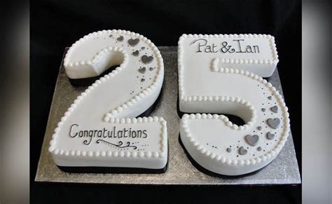 25th anniversary cake celebration ideas