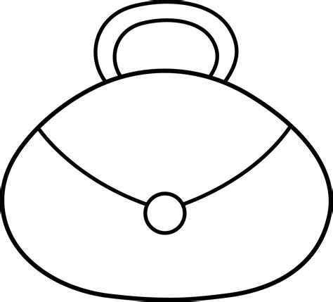 Purse Line Art Free Clip Art