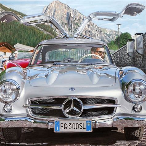 Gullwing 300 Sl By Enrico Ghinato Fine Art Paintings For Sale On Kooness