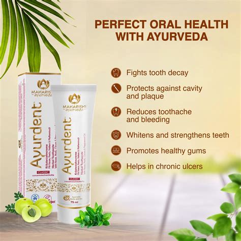 Ayurdent Classic For Strong Teeth And Healthy Gums 75 Ml