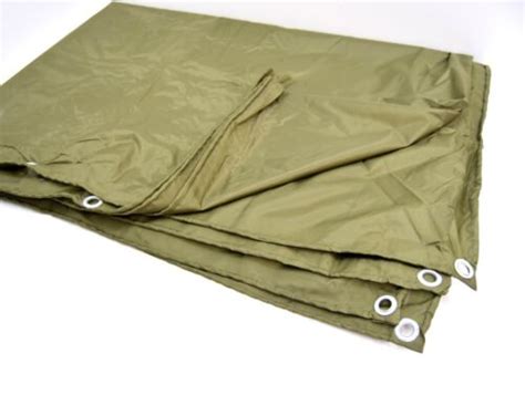 Dutch Army Large Waterproof Tarp Basha Shelter Sheet Bivi Ground Cover