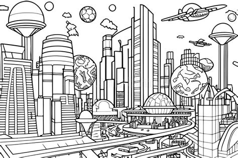 City Coloring Page