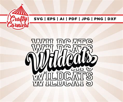 Wildcats Echo Svg School Spirit Cheer Svg Football Etsy