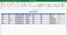 How to Create a Database in Excel (With Templates and Examples ...