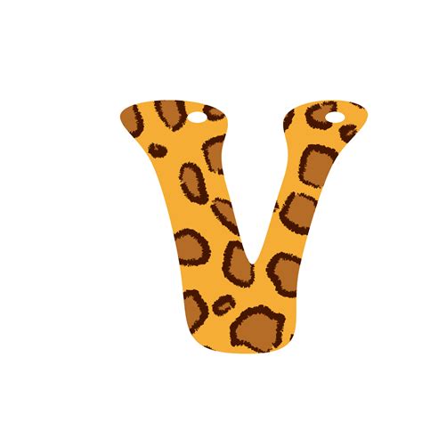 Leopard Print Alphabets And Number 10884059 Png