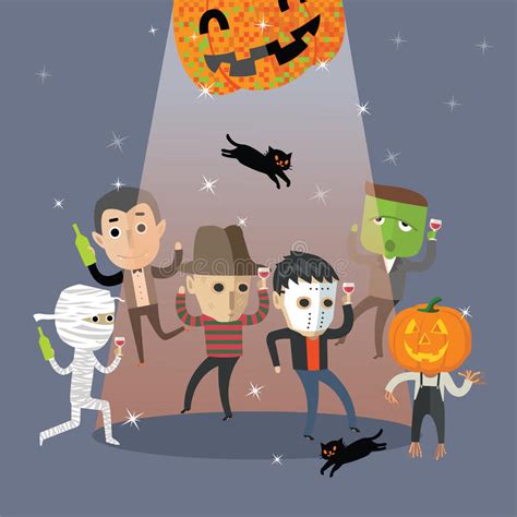 Halloween Dance Stock Illustration Illustration Of Witch 10990985