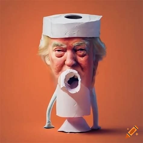 Satirical Depiction Of Donald Trump