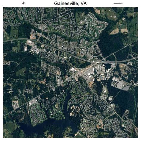 Aerial Photography Map Of Gainesville Va Virginia