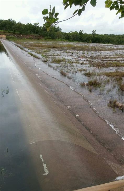 Road Warnings As Darwin River Dam Overflowing First Time Since March
