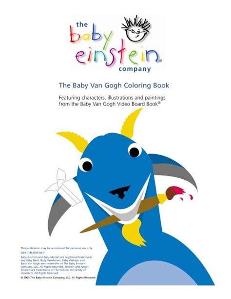 The Baby Van Gogh Coloring Book Baby Einstein