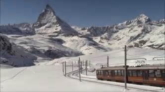 The Gornergrat Railway With The Matterhorn Youtube