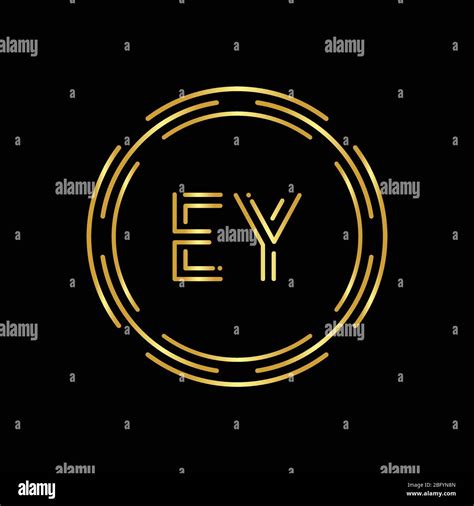 Initial Ey Letter Logo With Creative Modern Business Typography Vector