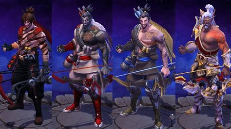 All The Hanzo Skins In Heroes Of The Storm Hanzo Mains Rejoice Youtube