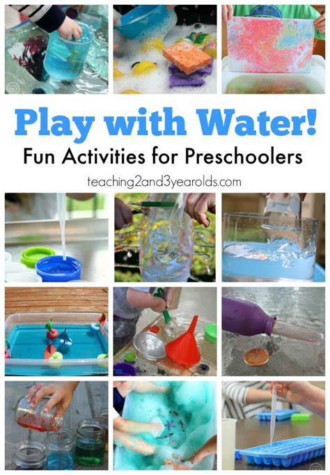 Water Activities For Preschoolers Water Activities Preschool