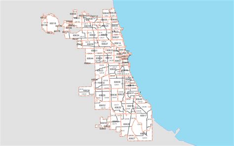 Greater Chicago Area Zip Code Map Florri Anna Diana