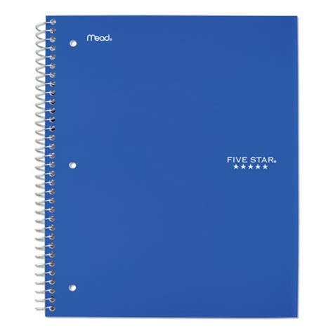 Acco Mead Wirebound Notebook Subjects College Rule Assorted Color