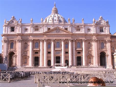 Roma Vaticano Basílica De São Pedro Destinos Por Onde Andei
