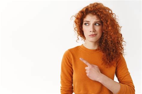 Premium Photo Angry Outraged Attractive Stylish Redhead Woman Raising
